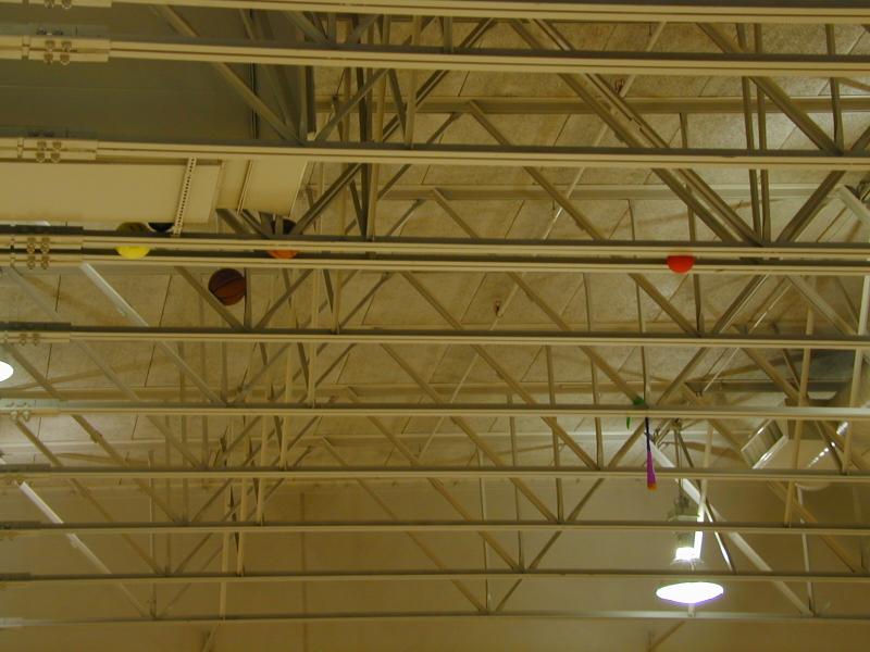 Balls stuck in the rafters